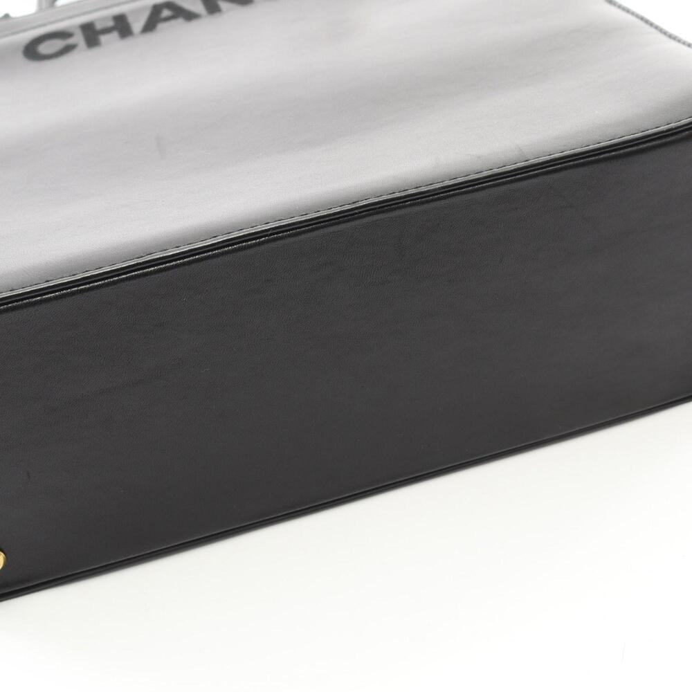 CHANEL Black Lambskin Leather Tote Bag - Picture 8 of 11